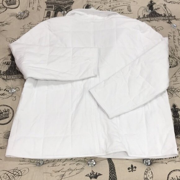 🎁 Eileen Fisher Shawl-Collar Quilted Jacket - Picture 9 of 10